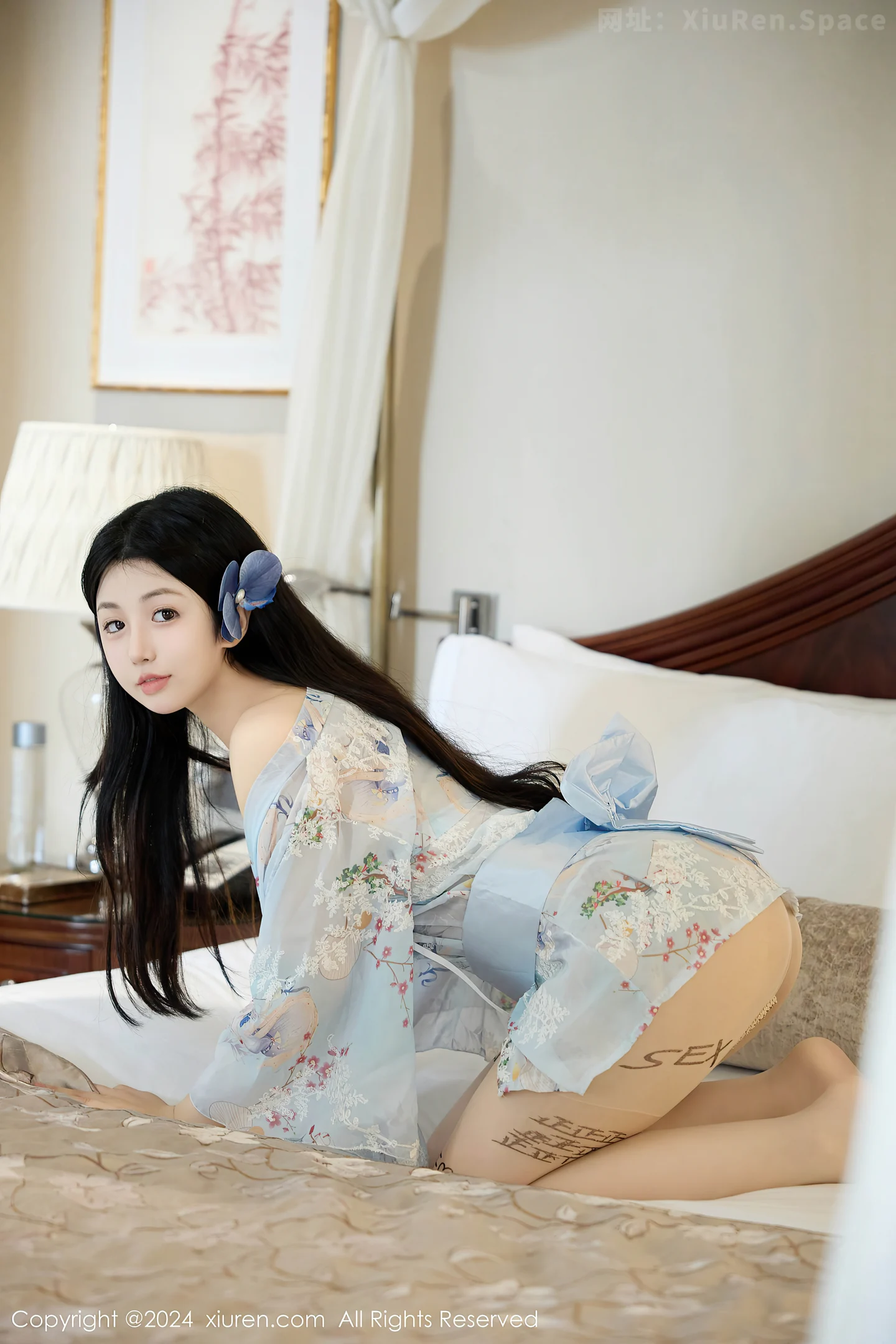 图片[4]-[XiuRen秀人网] VOL.9059 模特陈小花性感浅蓝色日式和服露花色内衣秀曼妙身姿诱惑写真81P-秀人网官方网站